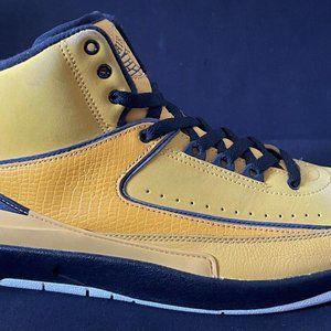 2010 Nike Air Jordan 2 II Retro QF Candy Yellow Del Sol Size 8 VNDS 395709-701